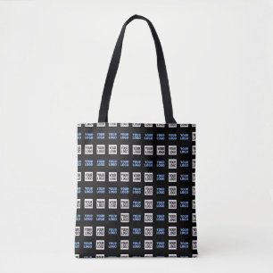 Din Logotyp eller överförd bild Geometric Mönste Tygkasse
