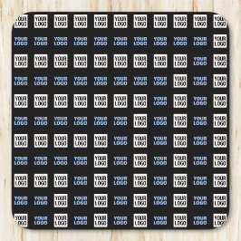 Din Logotyp eller överförd bild | Geometric Mönste Underlägg Papper Kvadrat