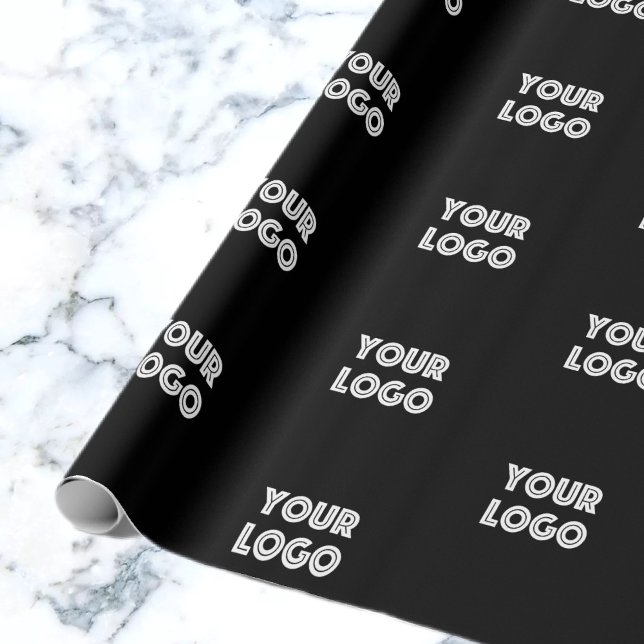 Din logotyp | Enkel återkommande logotypersättning Presentpapper (Skapare uppladdad)
