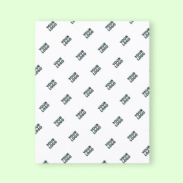 Din logotyp Enkel repeterande logotyp | Vit