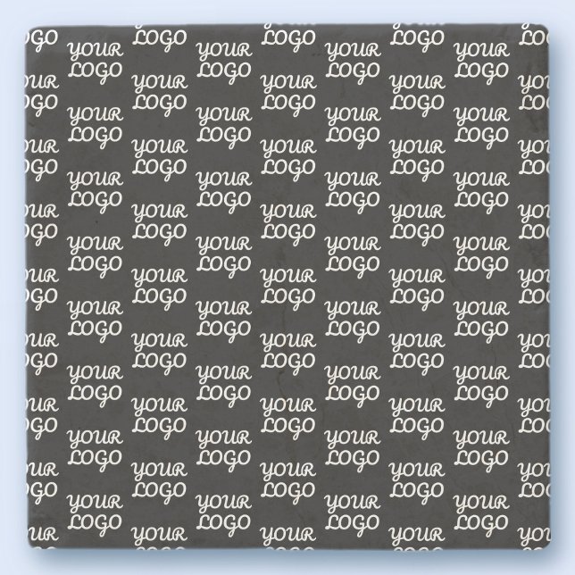 Din Logotyp | Enkel upprepande Logotyp Mönster Stenunderlägg (Skapare uppladdad)