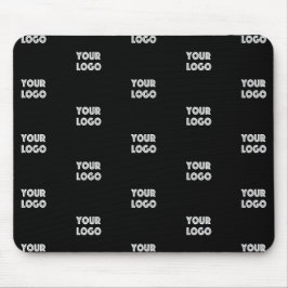 Din Logotyp - enkel upprepande Logotyp | Svart Musmatta