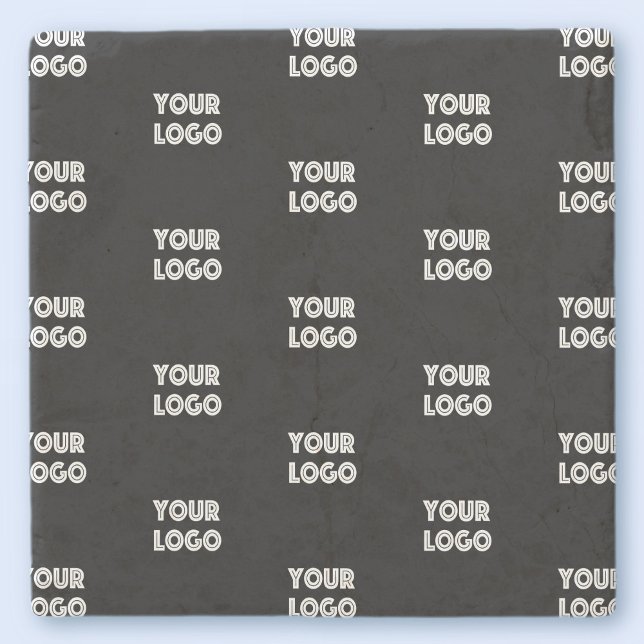 Din Logotyp - enkel upprepande Logotyp | Svart Stenunderlägg (Skapare uppladdad)