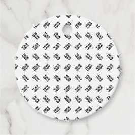 Din Logotyp | Enkelt alternerande upprepande Mönst Gåvor Etiketter