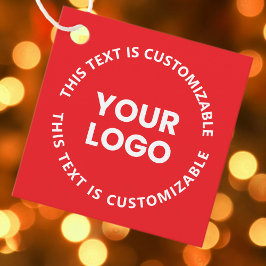 Din Logotyp/eventuell överladdad bild och cirkulär Gåvor Etiketter