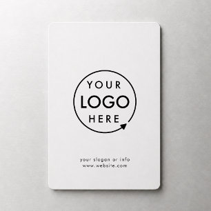 Din Logotyp Företag Affär Modern Minimalistisk Magnet