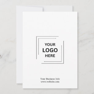 Din Logotyp   Företag Minimalistisk Affärskort