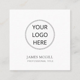 Din Logotyp Fyrkantigt Visitkort