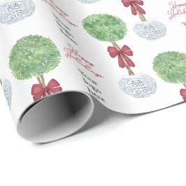 Din Logotyp Glad helg julboxwood Topium Presentpapper