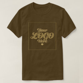 Din Logotyp här - Anpassningsbar Brown T-Shirt