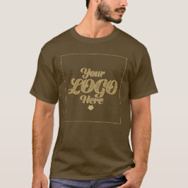 Din Logotyp här - Anpassningsbar Brown T-Shirt