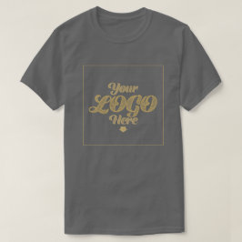 Din Logotyp här - Anpassningsbar Mörk Grått T-Shir T Shirt
