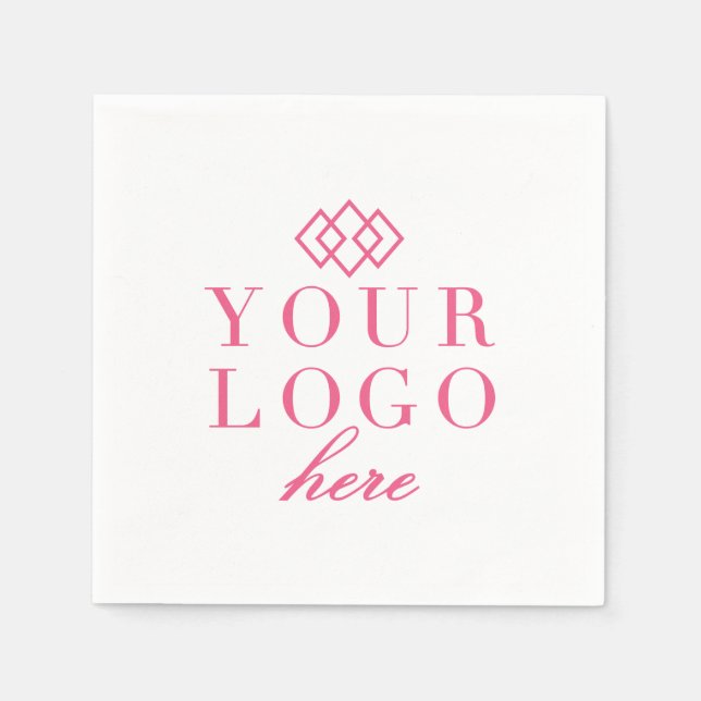 Din Logotyp här Anpassningsbar Pappersservett (Framsidan)