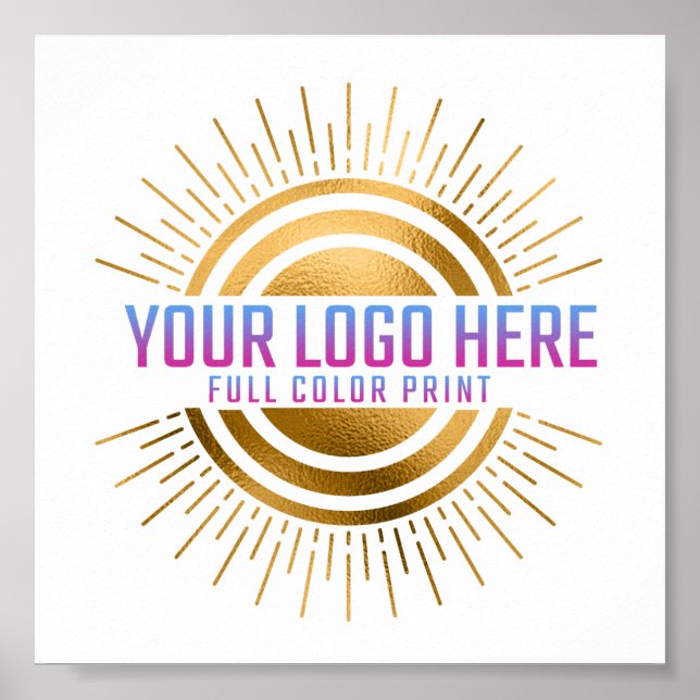 Din Logotyp här Färg Office Business Poster (Framsidan)