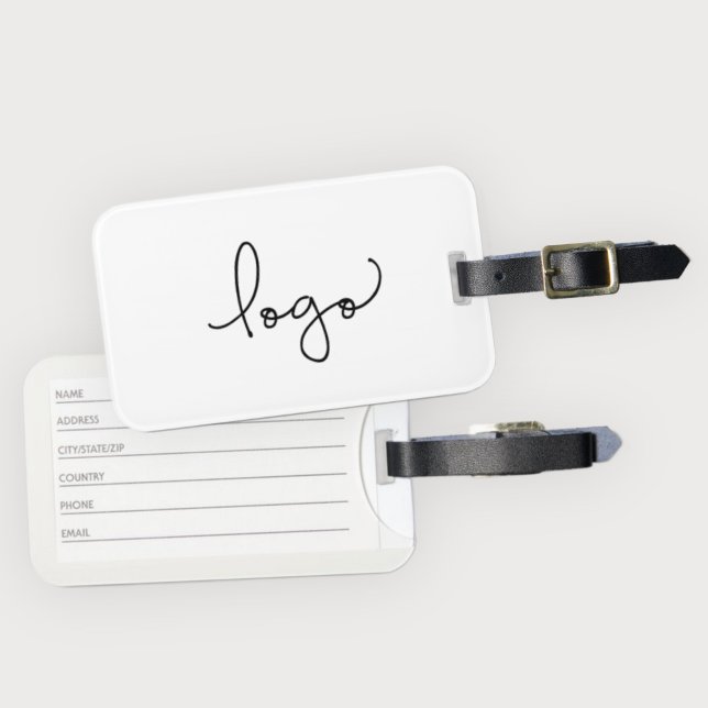 Din Logotyp här för säljfrämjande svag-märkning Bagagebricka (Skapare uppladdad)