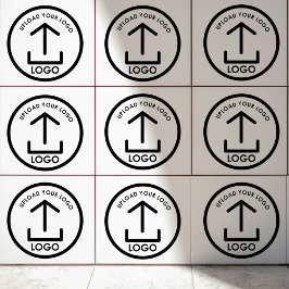 Din Logotyp här har en minimalistisk Professionell Kakelplatta