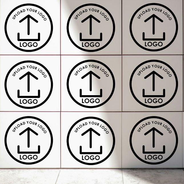 Din Logotyp här har en minimalistisk Professionell Kakelplatta (Your Logo Here Minimalist Professional Branded Ceramic Tile)