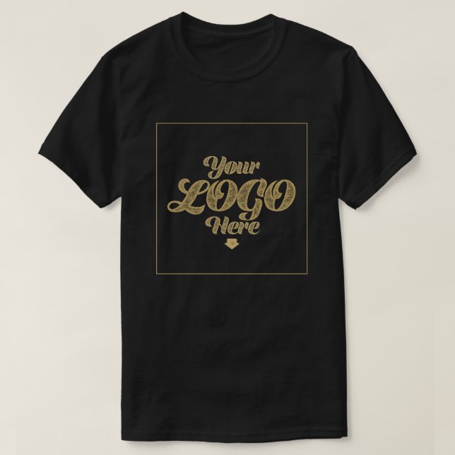 Din Logotyp här - Manar Black Färg T Shirt (Design framsida)