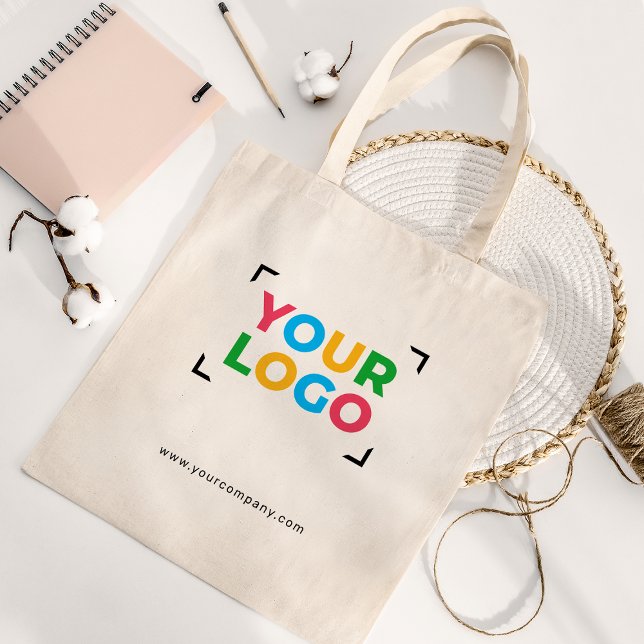 Din logotyp här minimalistisk webbplats för småför tygkasse (Skapare uppladdad)