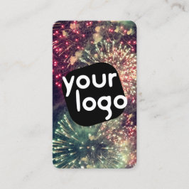 Din Logotyp här Modern Anpassningsbar QR-kod Firew Visitkort