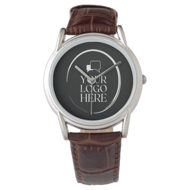 Din logotyp här modern armbandsur (Framsida)