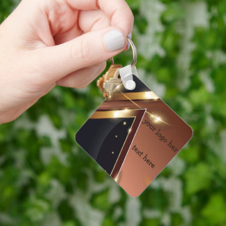 din logotyp här nyckelring