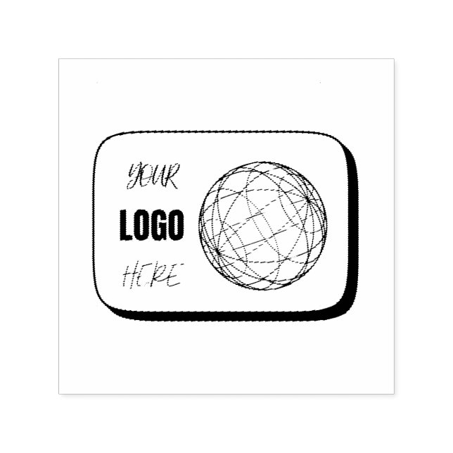 Din logotyp här självfärgande stämpel (Design)
