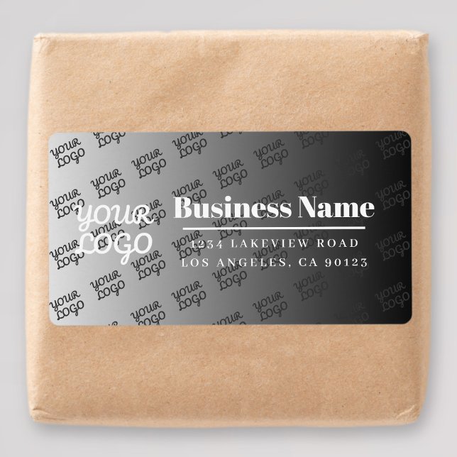 Din logotyp här Tiled Vit Ombre & Redigerbar Färg Fraktsedel (Skapare uppladdad)