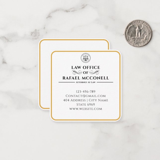 Din Logotyp | Juridisk advokat Anteckningskort (Fram/Back In Situ)