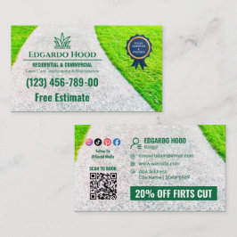 Din Logotyp | Lawncare Social Media Visitkort