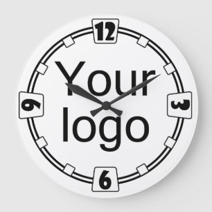Din logotyp, logotyp, enkel, minimalistisk, kontor stor klocka