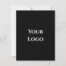 Din logotyp mall svart enkel design kort