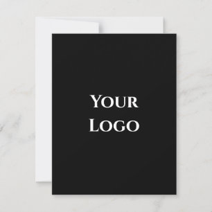 Din logotyp mall svart enkel design kort