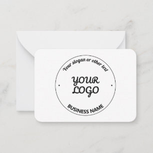 Din Logotyp med Editable Slogan & Business Namn Anteckningskort