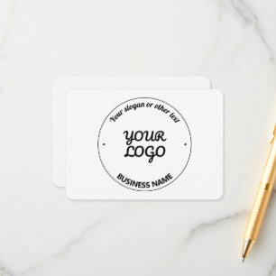Din Logotyp med Editable Slogan & Business Namn Tilläggskort