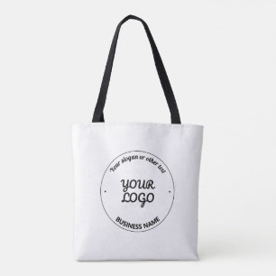 Din Logotyp med Editable Slogan & Business Namn Tygkasse