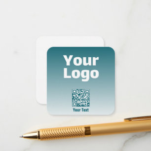 Din logotyp med redigerbar QR-kod & gradient-ombré Tilläggskort