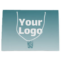 Din logotyp med redigerbar QR-kod och gradient Omb