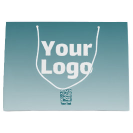 Din logotyp med redigerbar QR-kod och gradient Omb