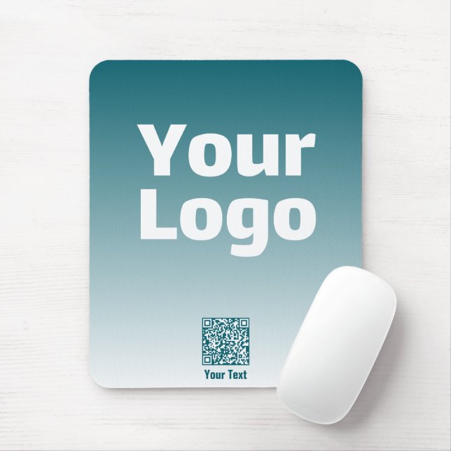 Din logotyp med redigerbar QR-kod och gradient Omb Musmatta (Med mus)