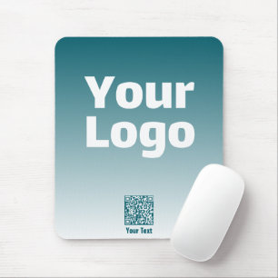 Din Logotyp med redigerbar QR-kod och övertoningsn Musmatta