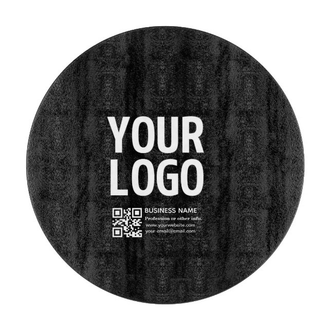 Din logotyp med redigerbar QR-kod & text  (Framsidan)