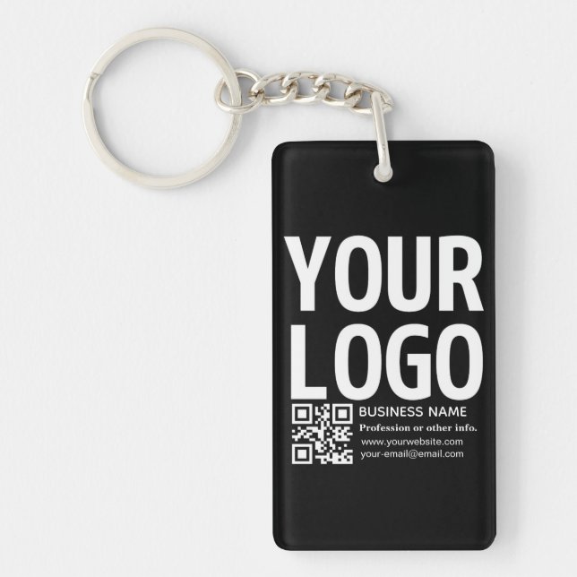 Din logotyp med redigerbar QR-kod & text (Framsidan)