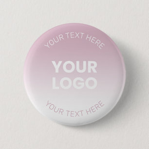 Din Logotyp Modern Dusty Rosa & White Ombre Knapp