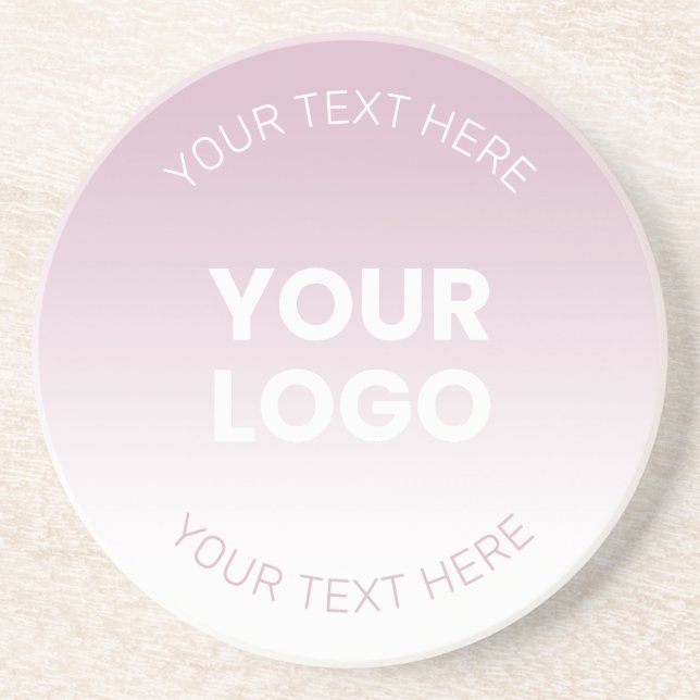 Din Logotyp | Modern Dusty Rosa & White Ombre Underlägg (Framsidan)