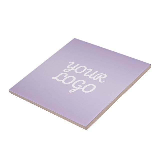Din logotyp & Modern enkel Ombre | Lavendel Kakelplatta (Sidan)