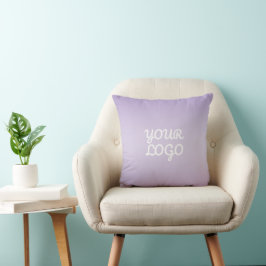 Din logotyp & Modern enkel Ombre | Lavendel Kudde