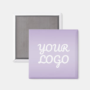 Din logotyp & Modern enkel Ombre Lavendel Magnet