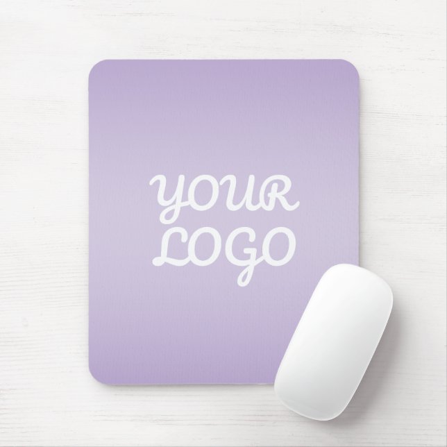 Din logotyp & Modern enkel Ombre | Lavendel Musmatta (Med mus)