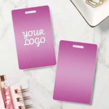 Din logotyp & Modern enkel Ombre | Lila